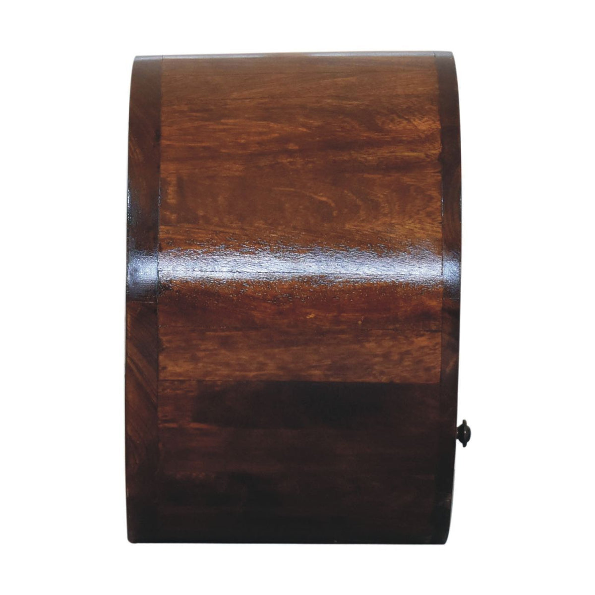 Floating Circle Bedside Table - Chestnut