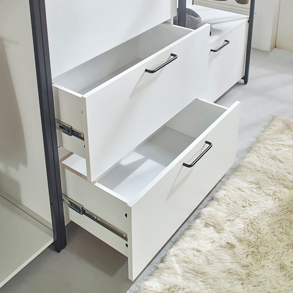 Fiona - Freestanding 4 Tower Walk-In Closet System - White