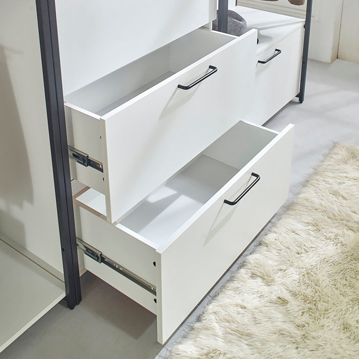 Fiona - Freestanding 4 Tower Walk-In Closet System - White