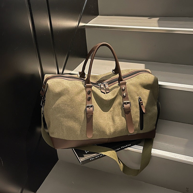 Outdoor Dry Wet Separation Canvas Fitness Travel Bag