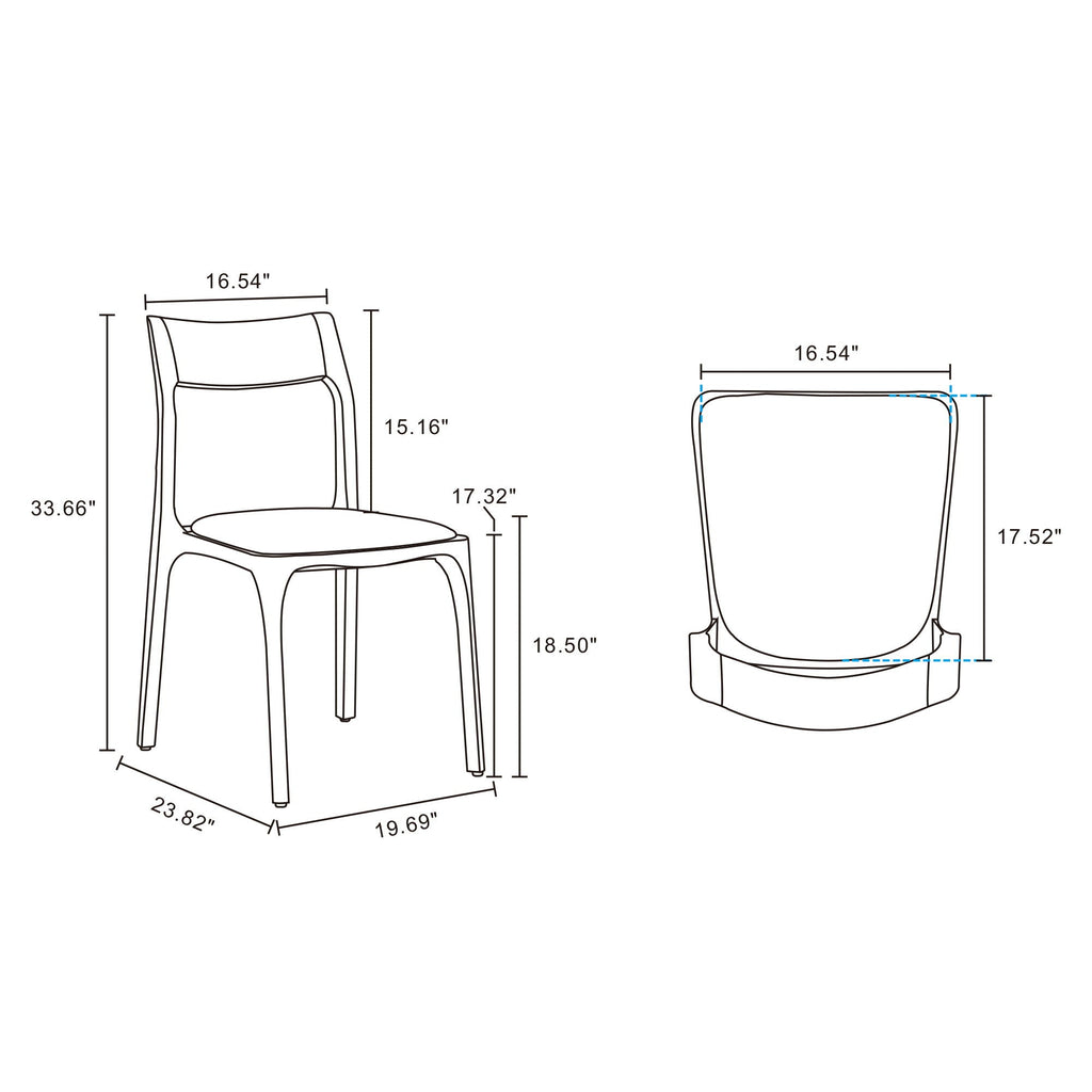 Moderno - Dining Chair (Set of 2) - Black