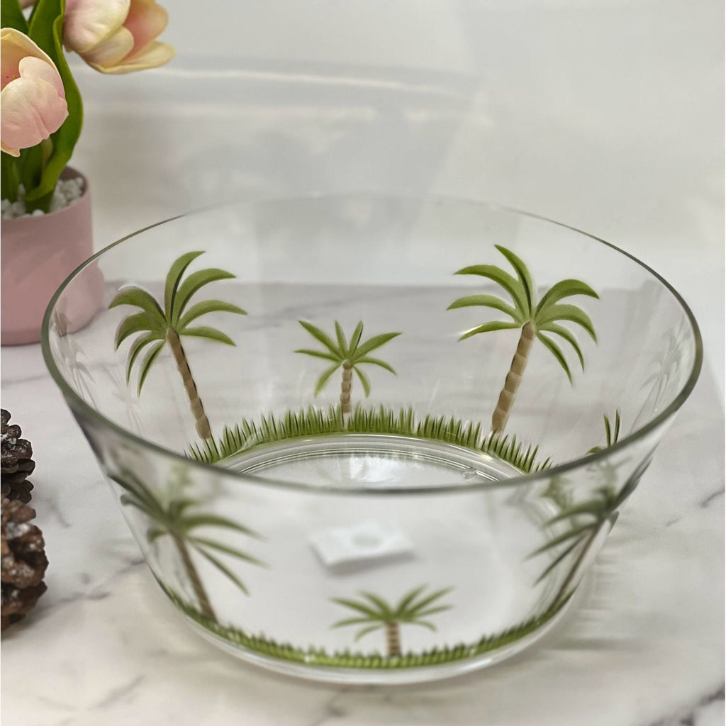 Palm Tree Acrylic Serving Bowls