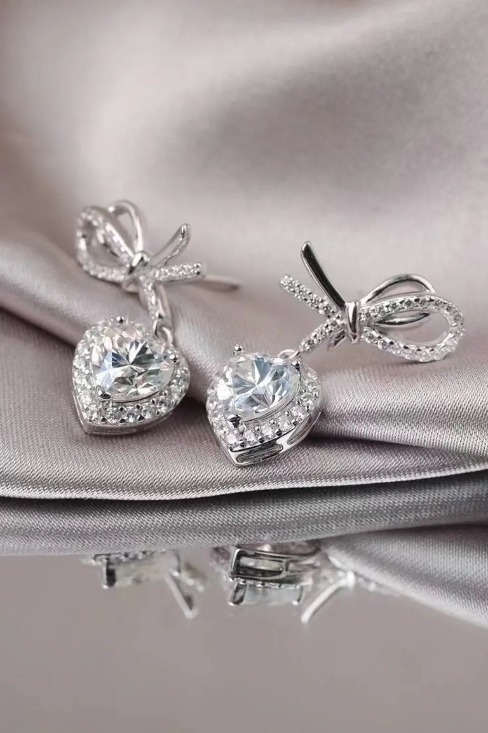 2 Carat Sparkala™ 925 Sterling Silver Heart Earrings