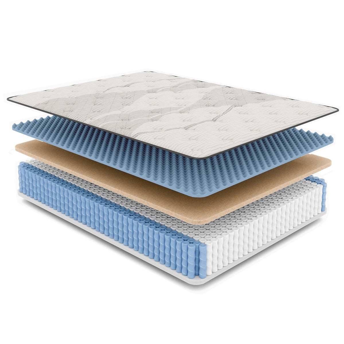 Diamond Nina Copper Cooling Hybrid Queen Mattress 12.5" Medium Feel