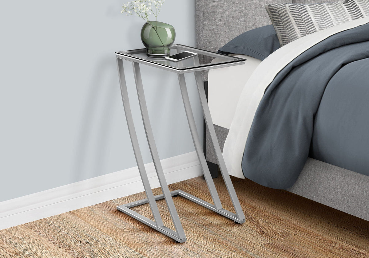 Accent Table C-Shaped with Sturdy Construction
