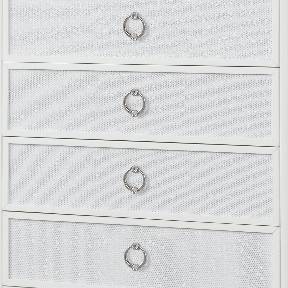 Abigale - 5 Drawer Chest With LED Lighting - White