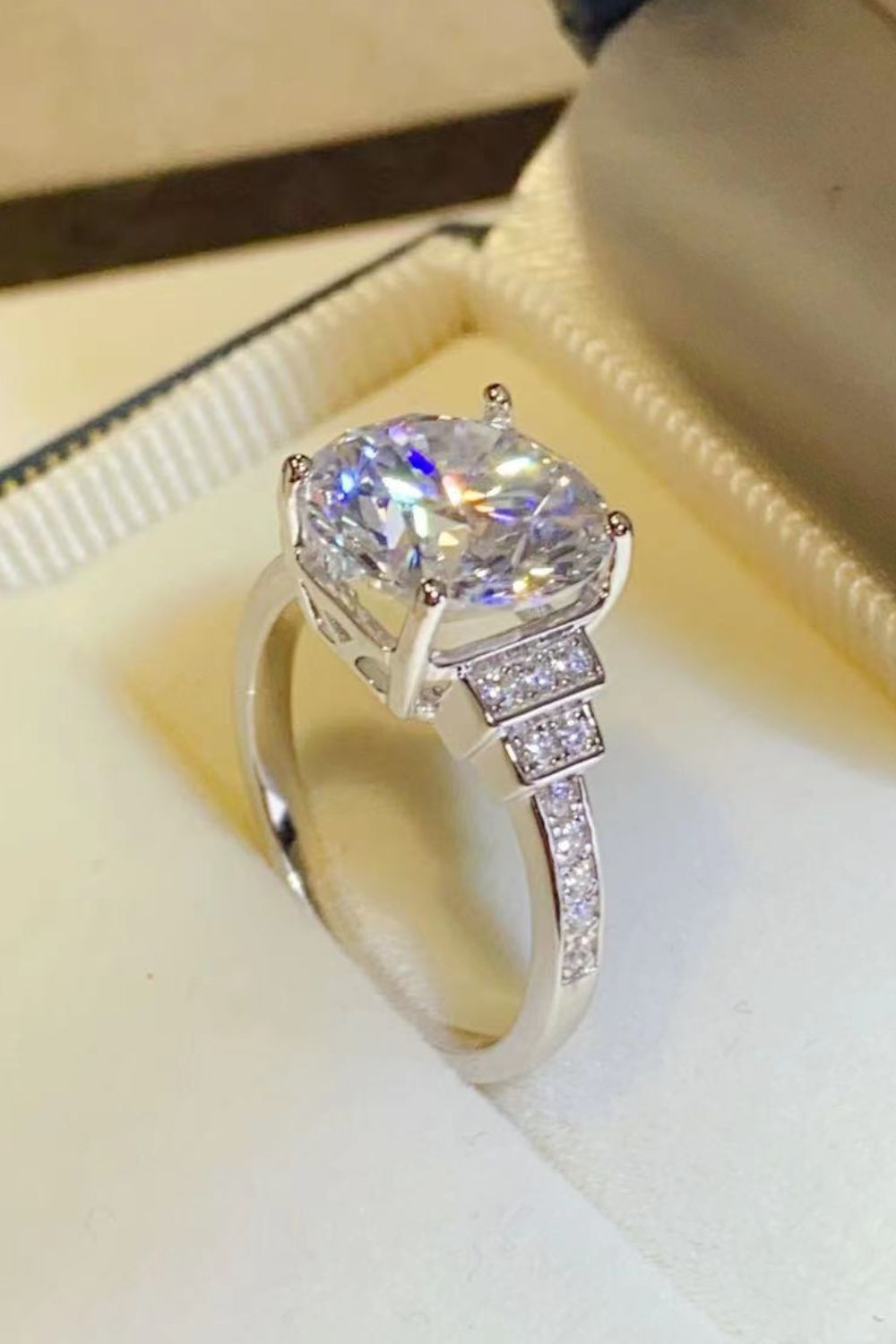5 Carat Brilliant Round Cut Sparkala™ Platinum Over Pure Sterling Silver Ring