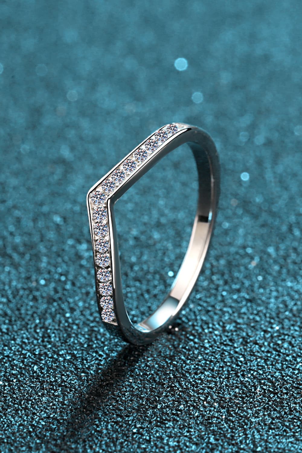 Minimalist Sparkala™ Rhodium-Plated Ring