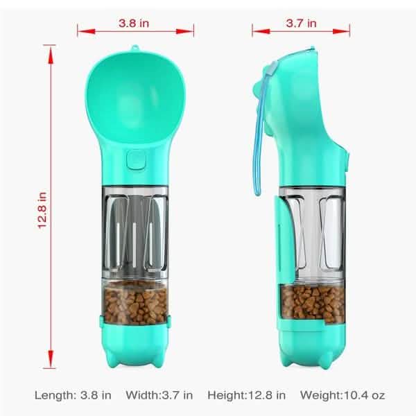 4-in-1 Portable Dog Water Bottle Dispenser