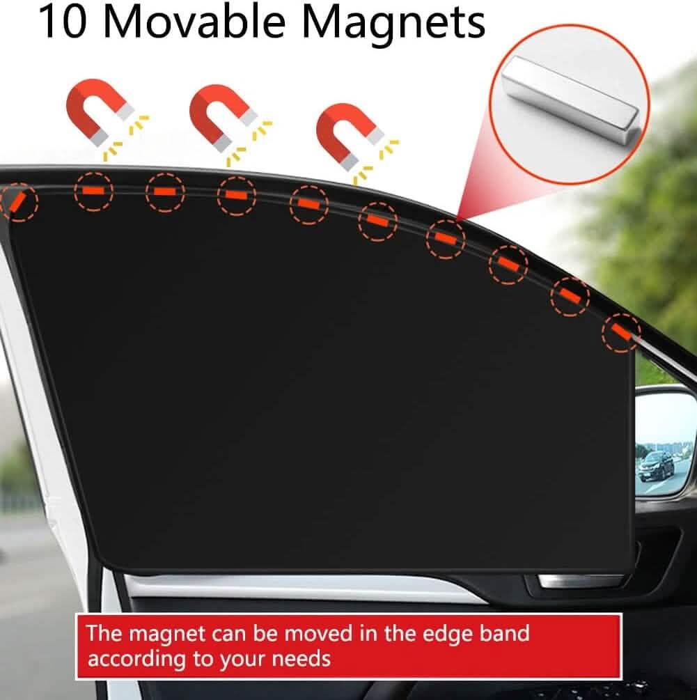 4-Pack: Car Side Window Sun Shades