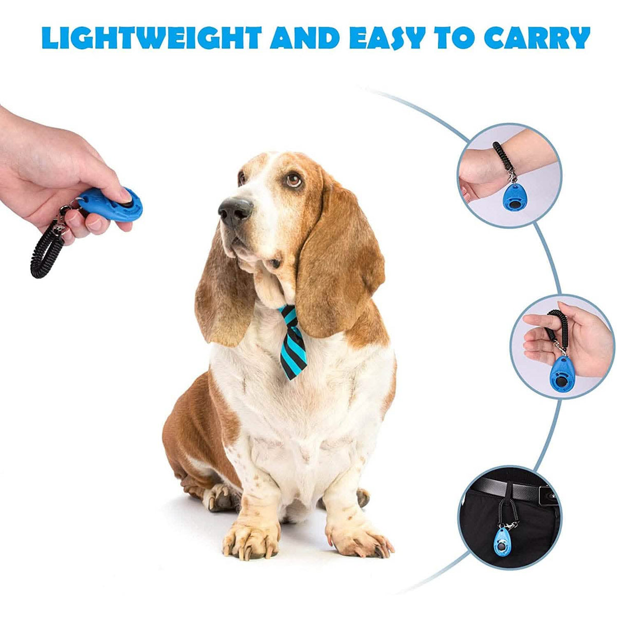 4-Pack: OYEFLY Dog Training Clicker with Wrist Strap
