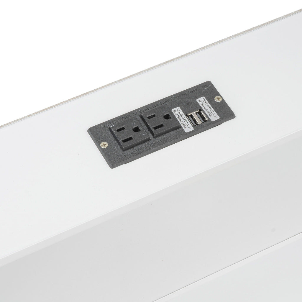 Bunk Bed With Storage Cabinets And USB Ports