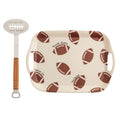 Football Tray & Spatula Set – Game Day Serving Essentials