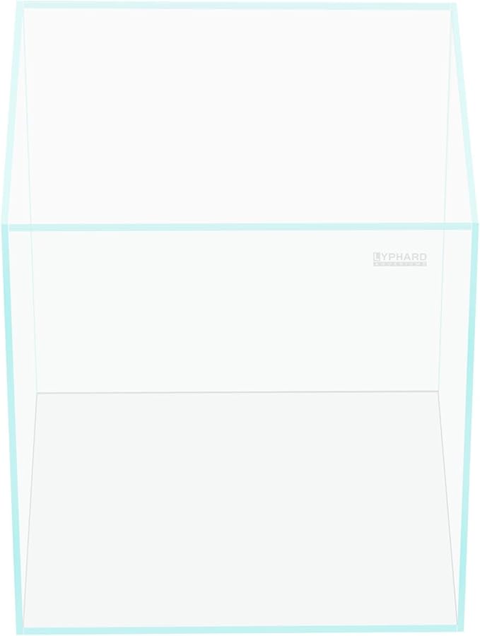 Tall Rimless Aquarium 3 Gallon, Ultra Clear Low Iron Nano Fish Tank for Betta, L7.9×W7.9×H11.8 Glass Thickness 5mm with EVA Foam Leveling Mat
