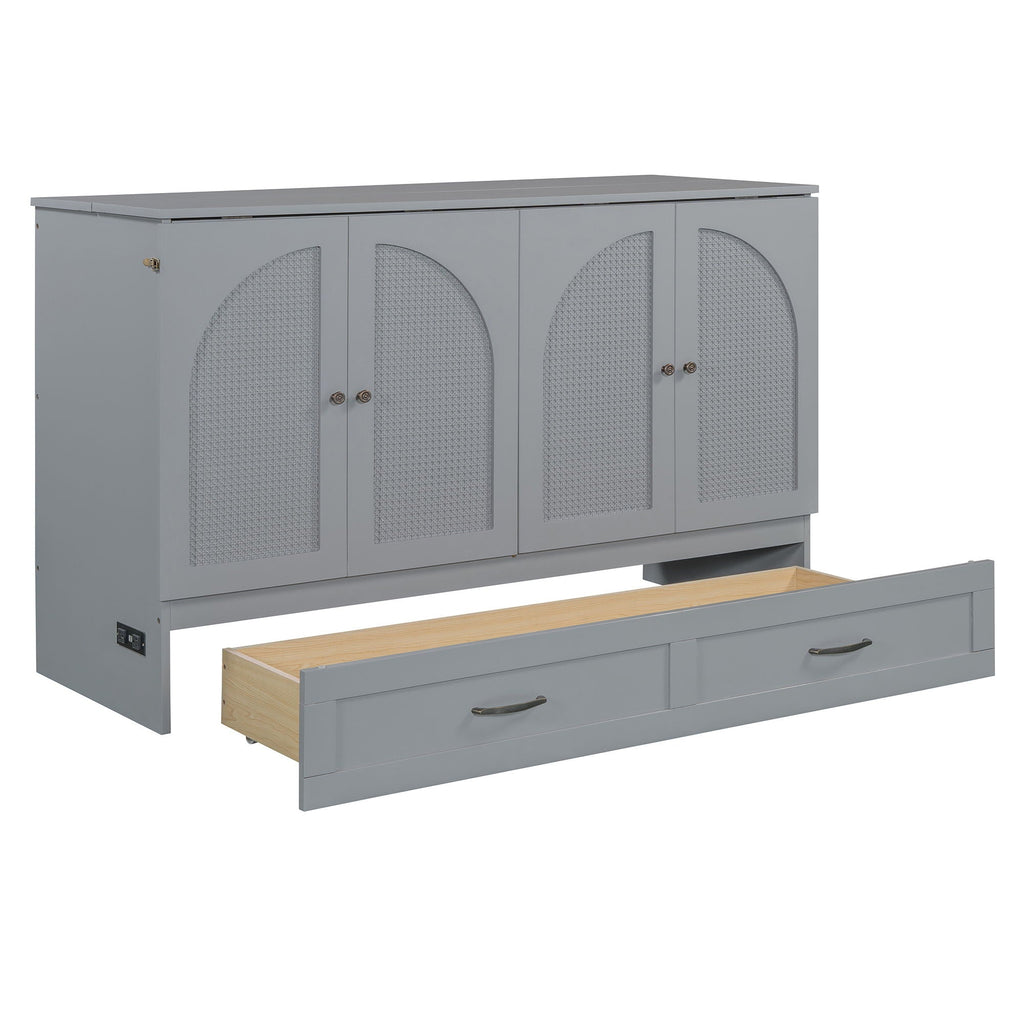 Murphy Bed With Large Drawers