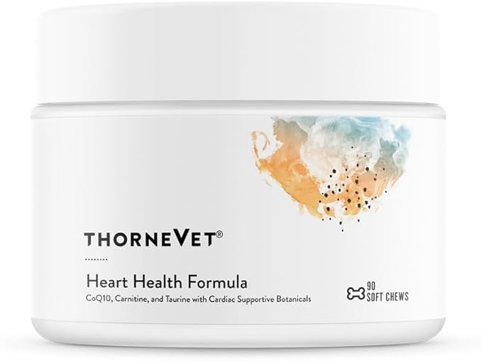 ThorneVET Heart Healthy Formula – Cardiovascular Support for Dogs & Cats, 90 Soft Chews