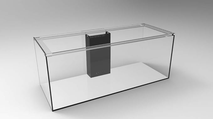 150 Gallon Starfire Glass Aquarium 60x24x24 12mm Eurobraced with Built-in Overflow Box