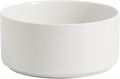 Ceramic 6.1inch Non-Slip Dog Food and Water Bowl for Small & Medium Breed Dogs,Pet Bowl for Replacement, Protects Cervical Spine (White)