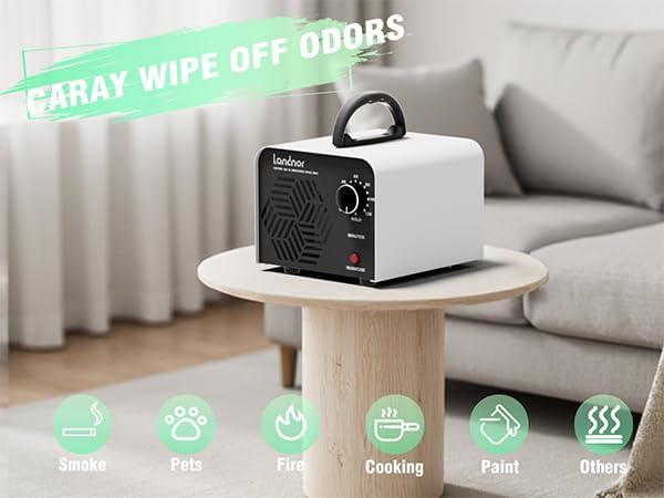 Ozone Generator 90,000mg/h, Ozone Air Purifier Deodorizer for Areas of 6,000 Square Feet, Efficient odor removal for Home, Basement, Smoke, Pet Room,Factory,Mall