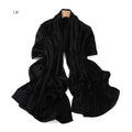Solid-color Womens Summer Shawl Sunscreen Scarf