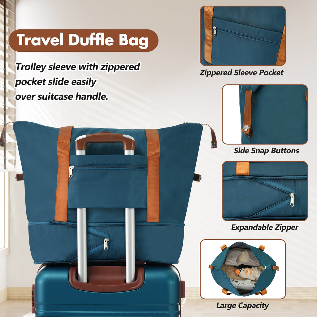 Hardshell 3-Piece Luggage Set with TSA Lock and Spinner Wheels