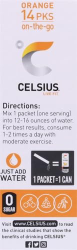 CELSIUS® On-The-Go Powder Sticks Dragonfruit Lime, Essential Energy 2.8 Oz