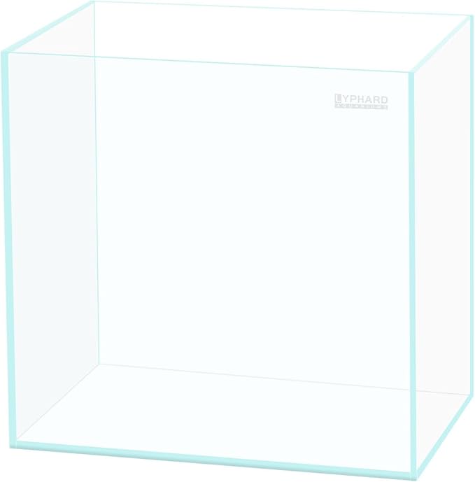 Tall Rimless Aquarium 3 Gallon, Ultra Clear Low Iron Nano Fish Tank for Betta, L7.9×W7.9×H11.8 Glass Thickness 5mm with EVA Foam Leveling Mat