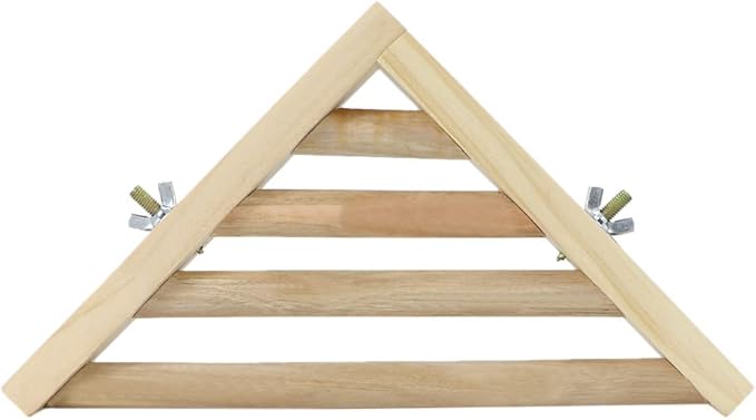 Litewoo Bird Perch Corner Platform Stand Shelf for Birds Budgie Parakeet Cockatiel Conure Cockatoo（Ladder）