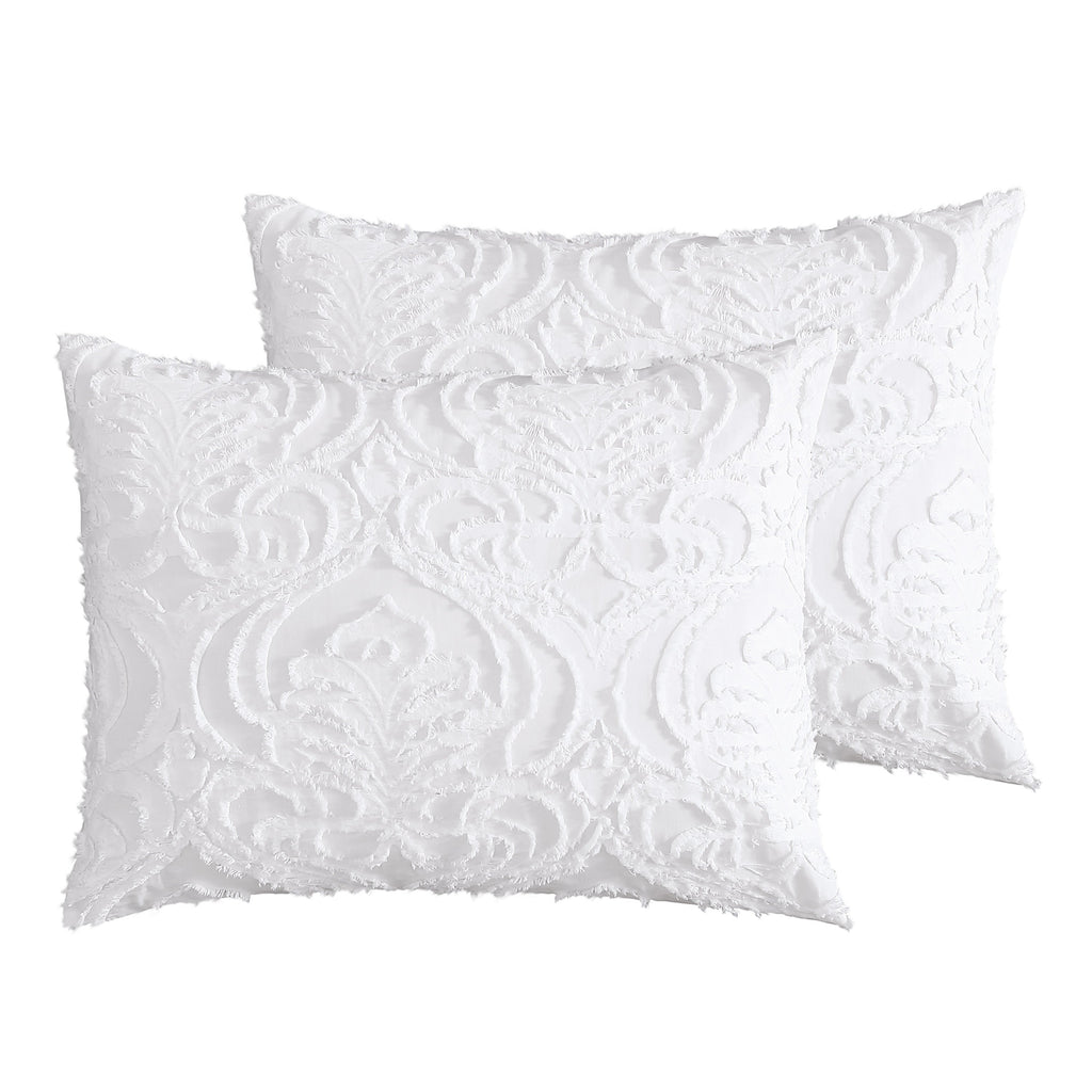 Rhapsody 6 Pc Cotton Clip Jacquard Bedding Ensemble