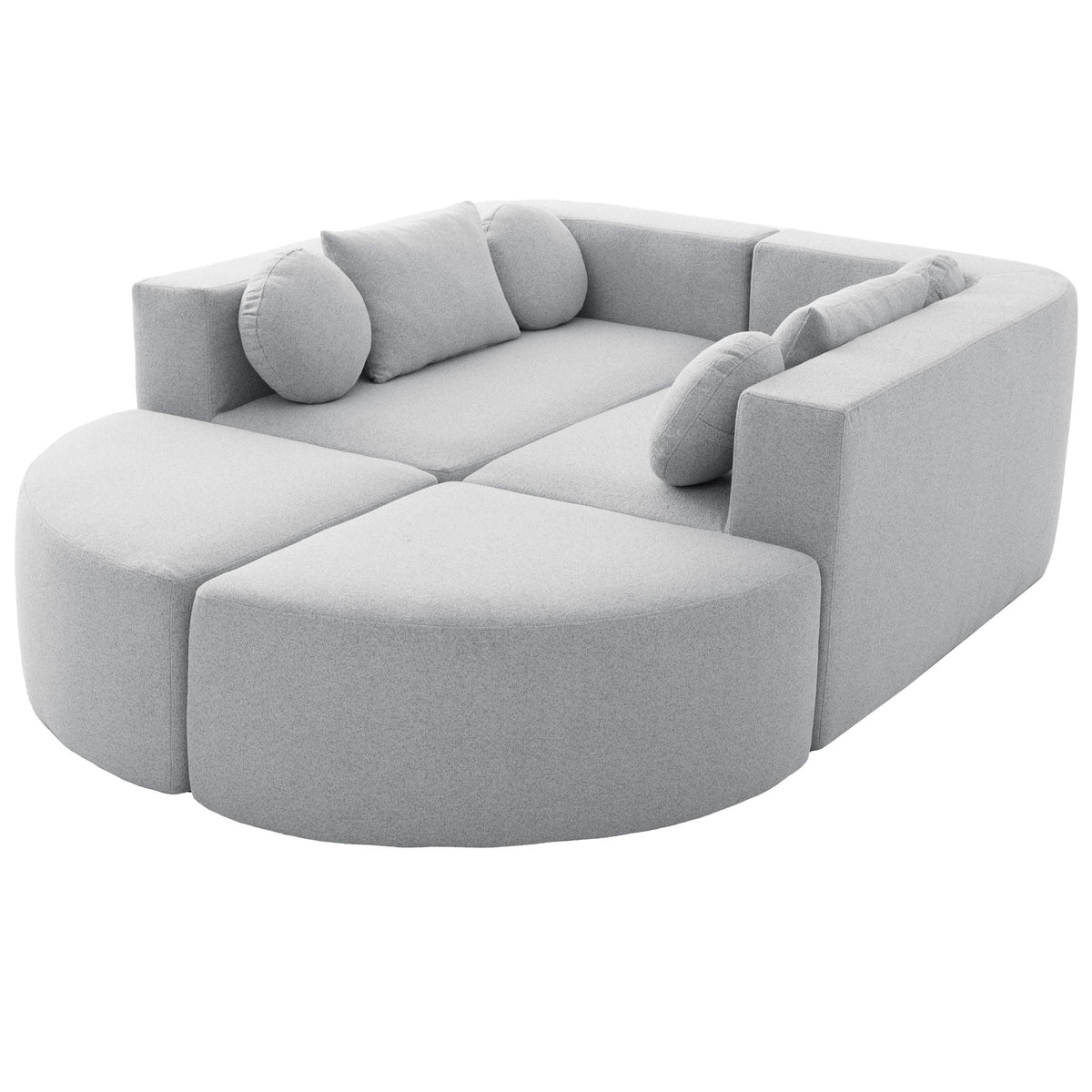 Boneless - Couch Modular Sectional Sofa With Deep Seating And Curved Design