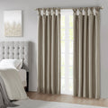 Twist Tab Total Blackout Window Curtain Panel Pewter 50x84