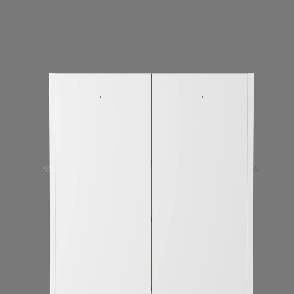 Kitchen Pantry Cabinet Adjustable Storage With 4 Shelves, Heavy Duty Freestanding Pantry Organizer - White