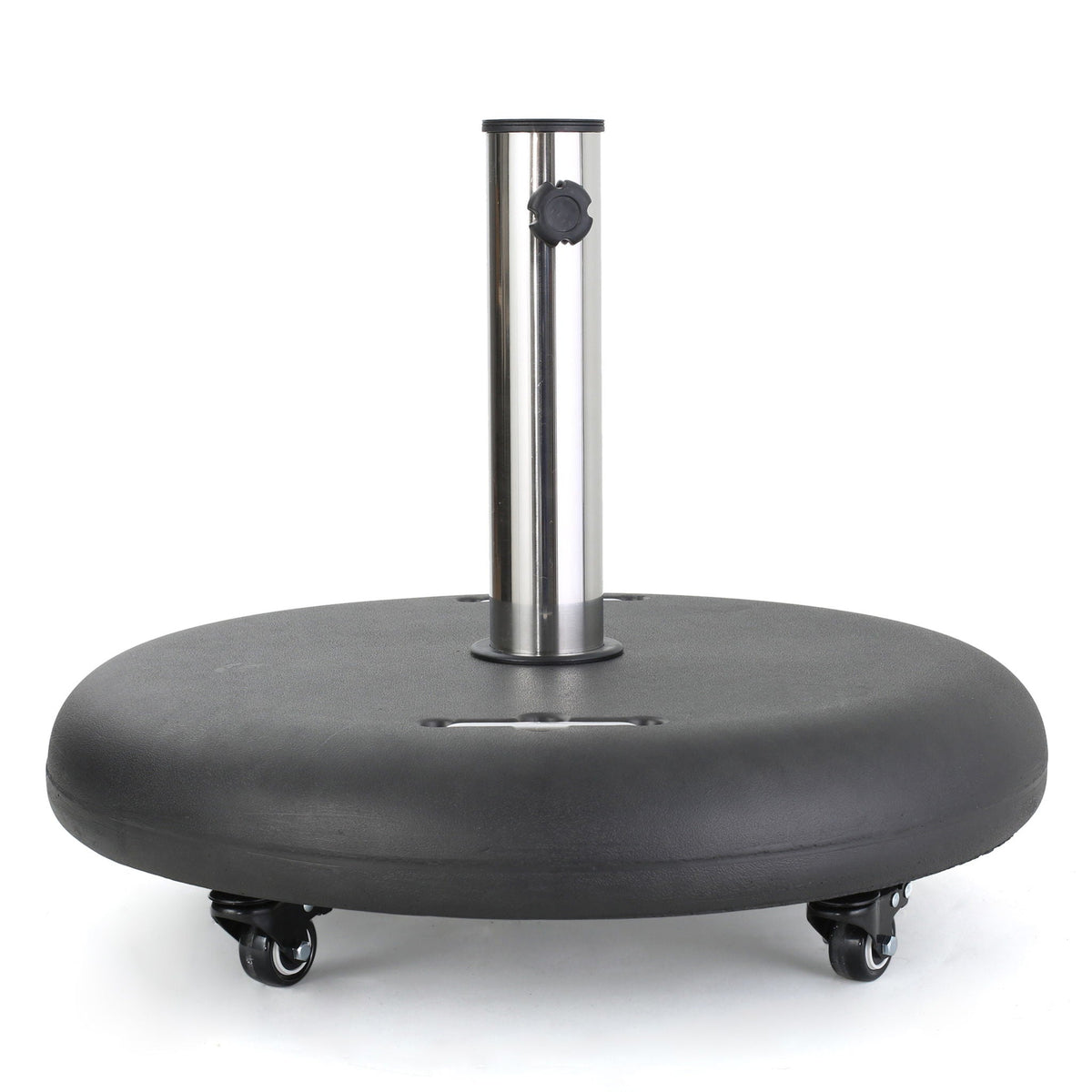 Wheelie - Round Umbrella Base with Stainless Steel Holder