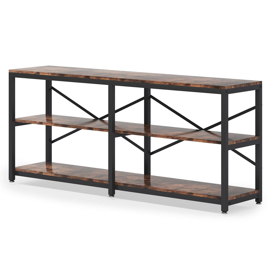 Console Table With X Back Design, Extra Long Storage