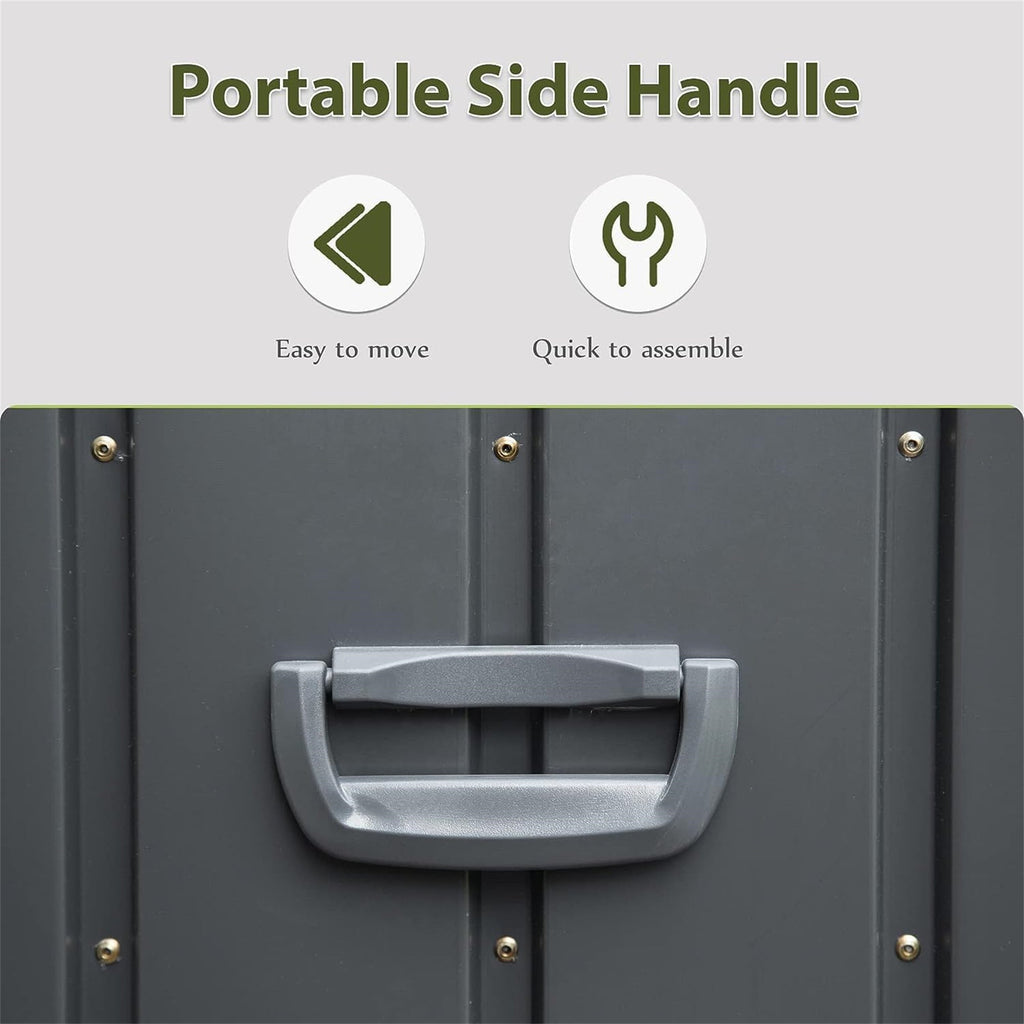 120 Gallon Outdoor Storage Deck Box Waterproof