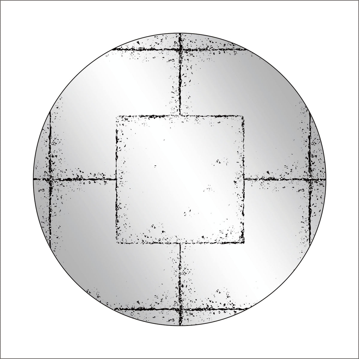 Round Wall-Mounted Mirror