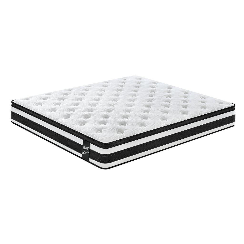 Full Size Hybrid Mattress Breathable Cool Knitted Fabric Cover