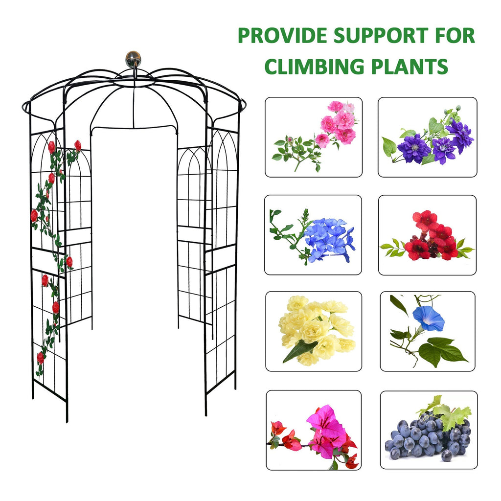 Metal Garden Arch Iron Pergola