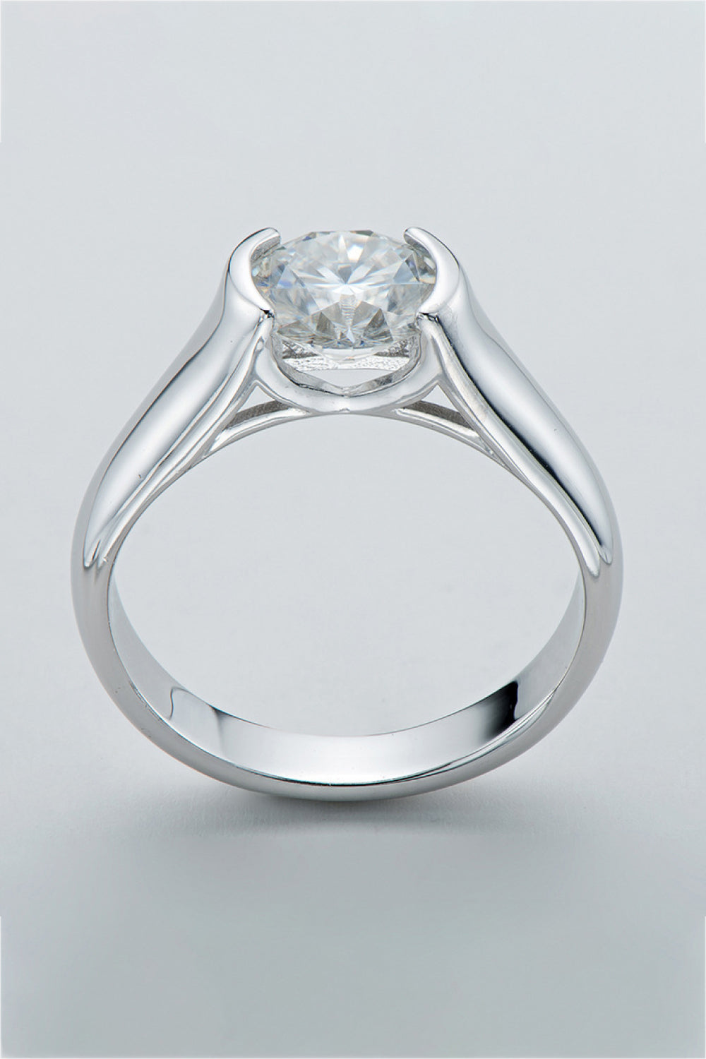 Looking Good 2 Carat Brilliant Round Cut Sparkala™ Platinum Over Pure Sterling Silver Ring