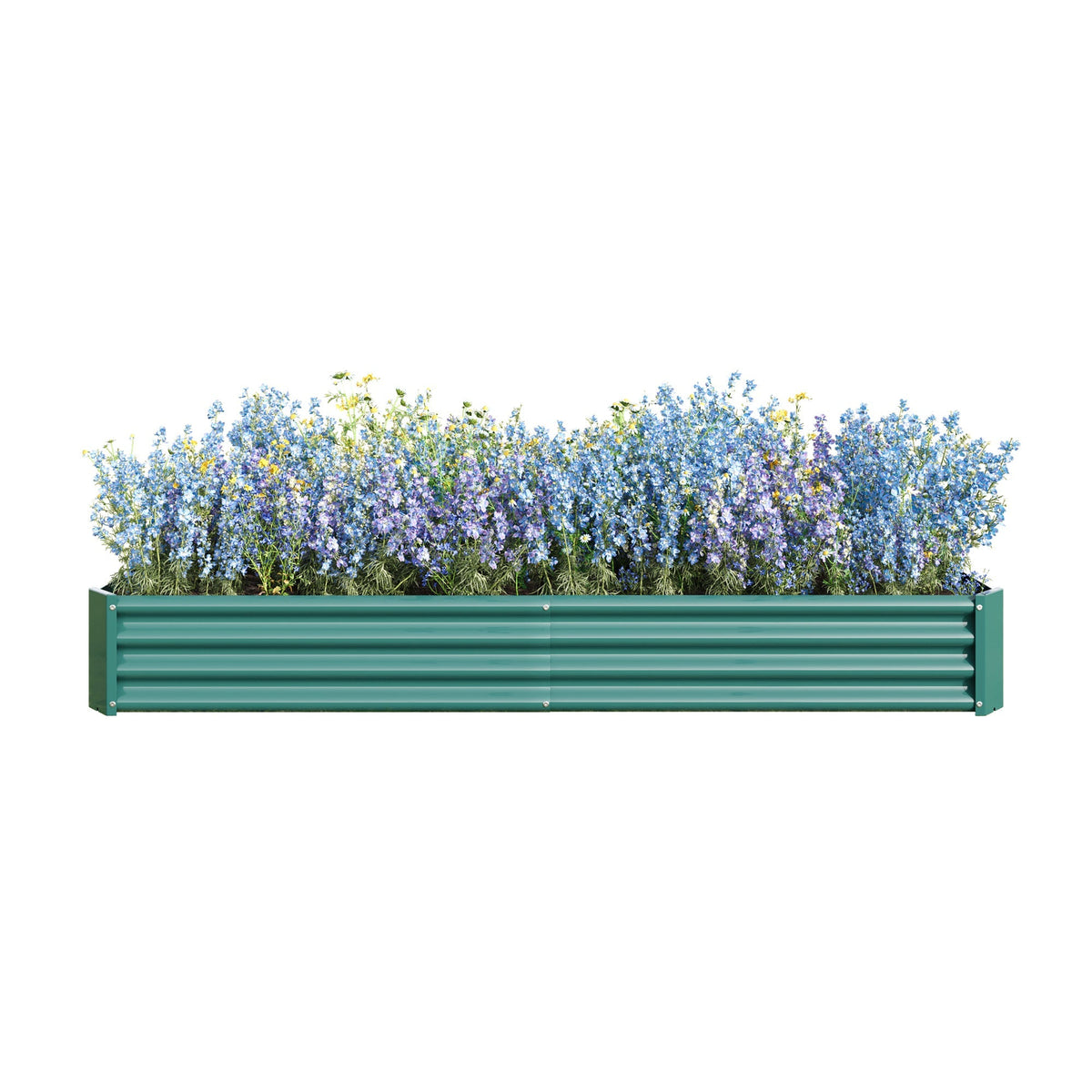 Raised Garden Bed Kit - Metal Raised Bed Garden 7.6x3.7x0.98ft