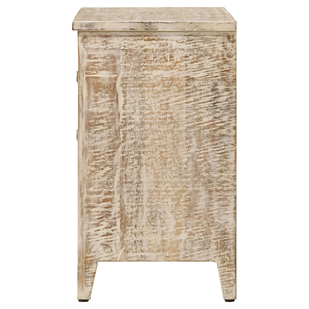 Kenzie - 3 Drawer Mandala Cabinet - White