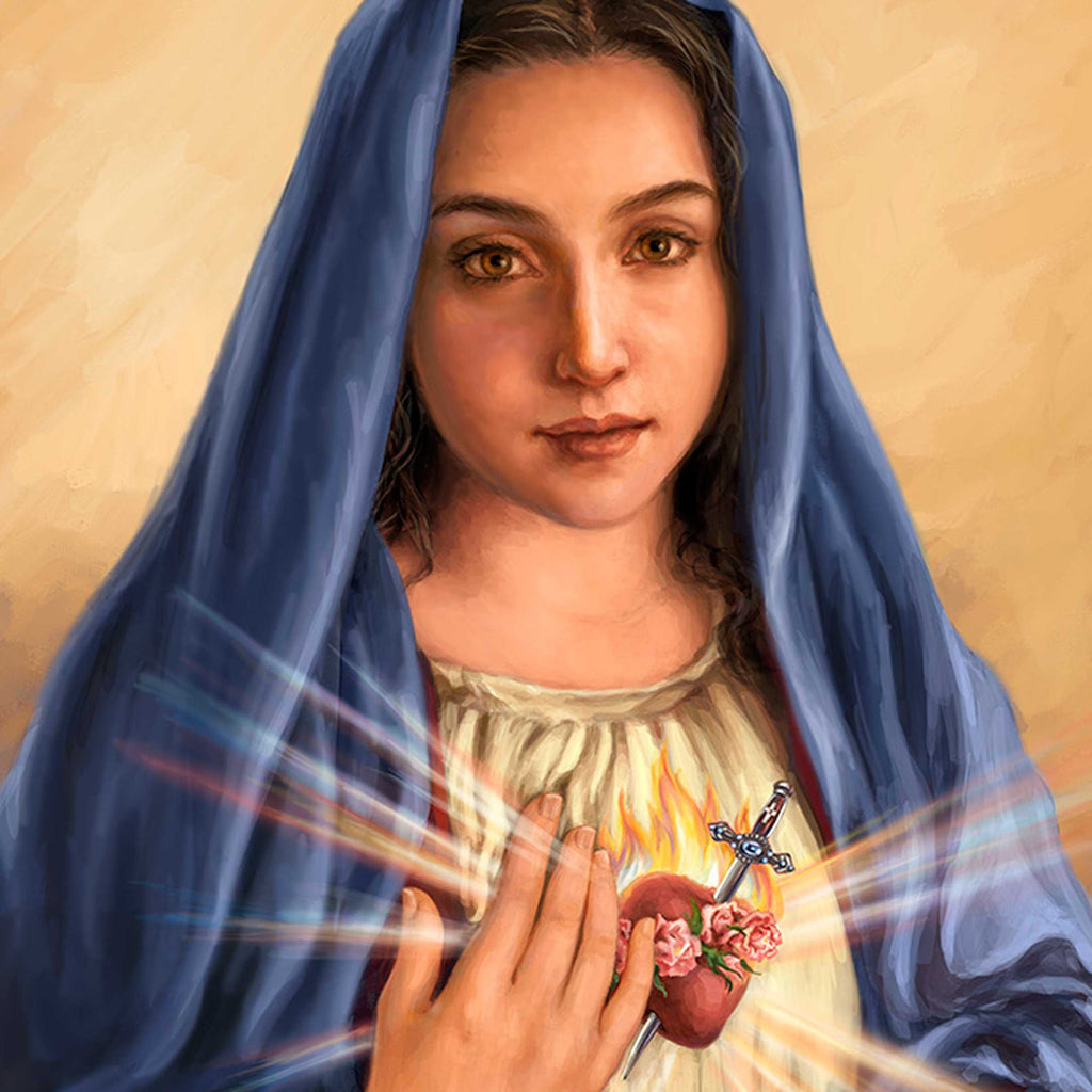 Immaculate Heart of Mary Wall Art by D. Gelsinger - Nativity Holiday Decor  - 95686B-DG