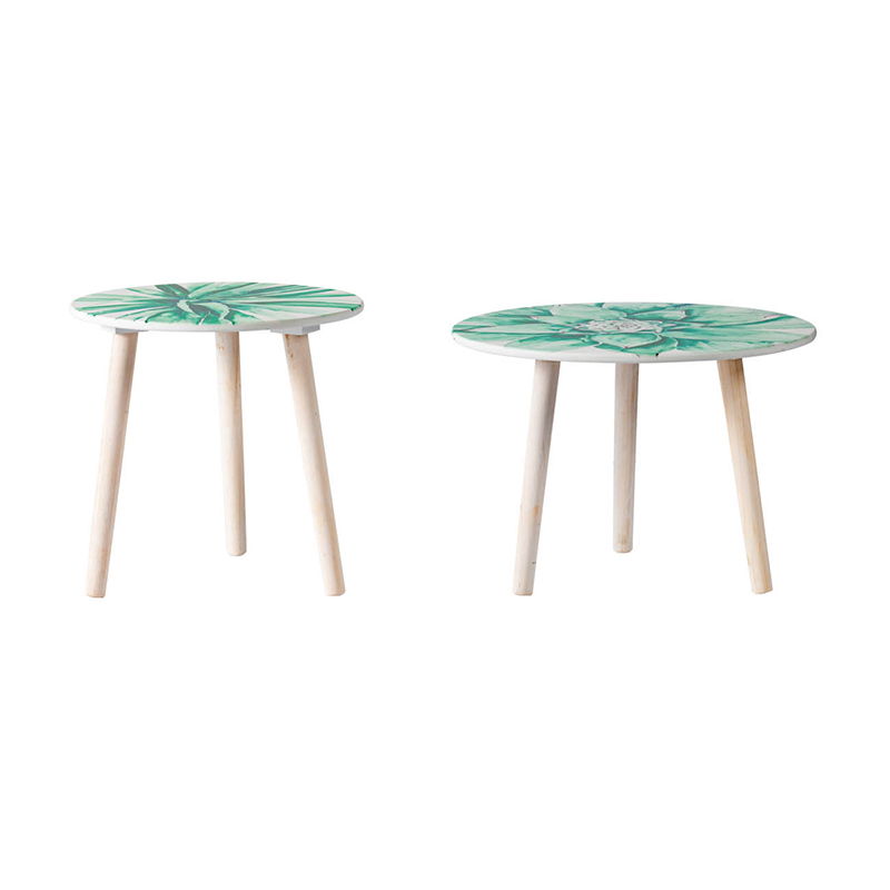 Nature-Inspired Side Tables (Set of 2)