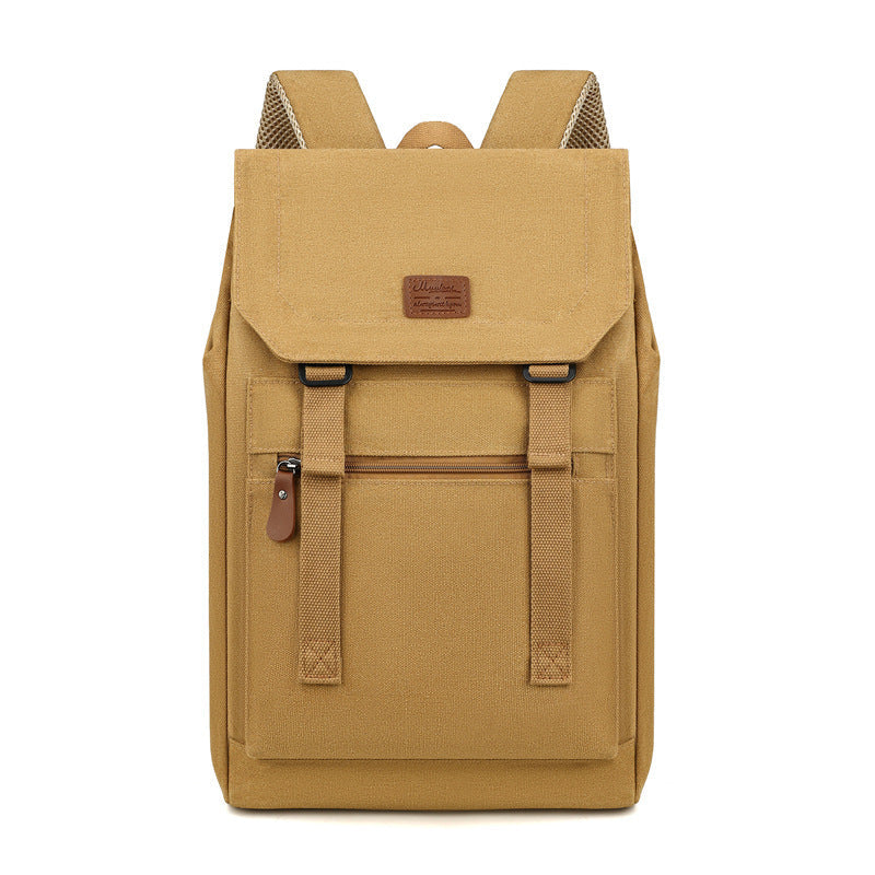 Travel Backpack Washed Canvas Casual Large-capacity Backpack