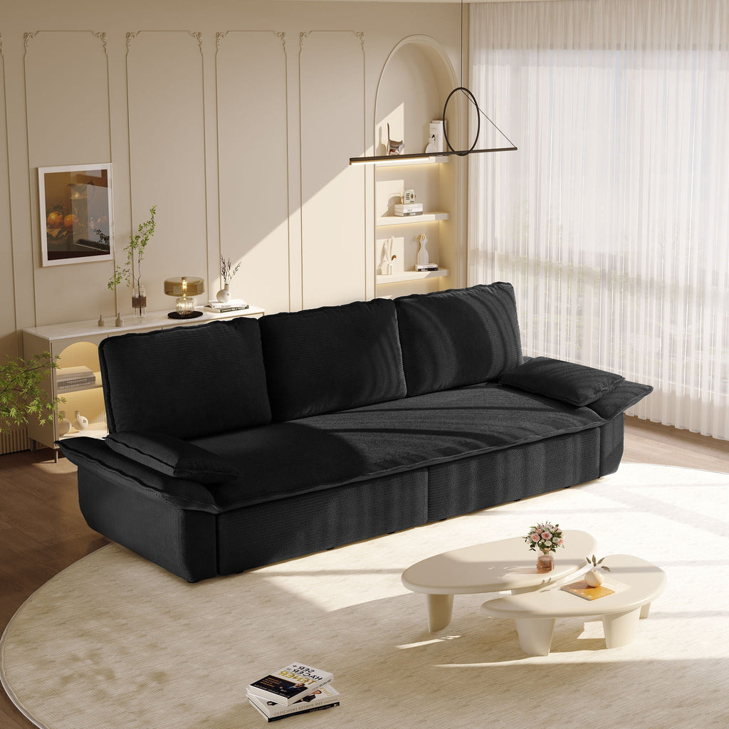 King Size Pull Out Sofa Bed, 3 In 1 Convertible Multifunctional
