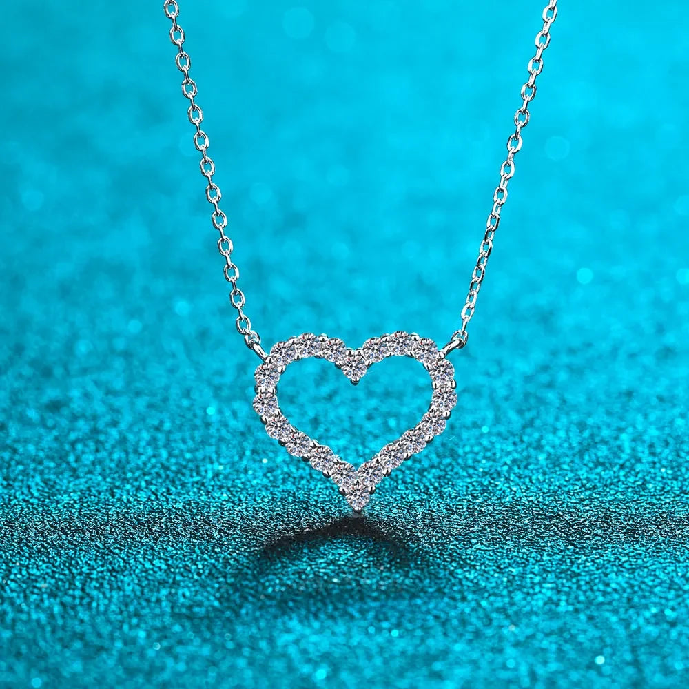 Sparkala™ 925 Sterling Silver Heart Shape Necklace