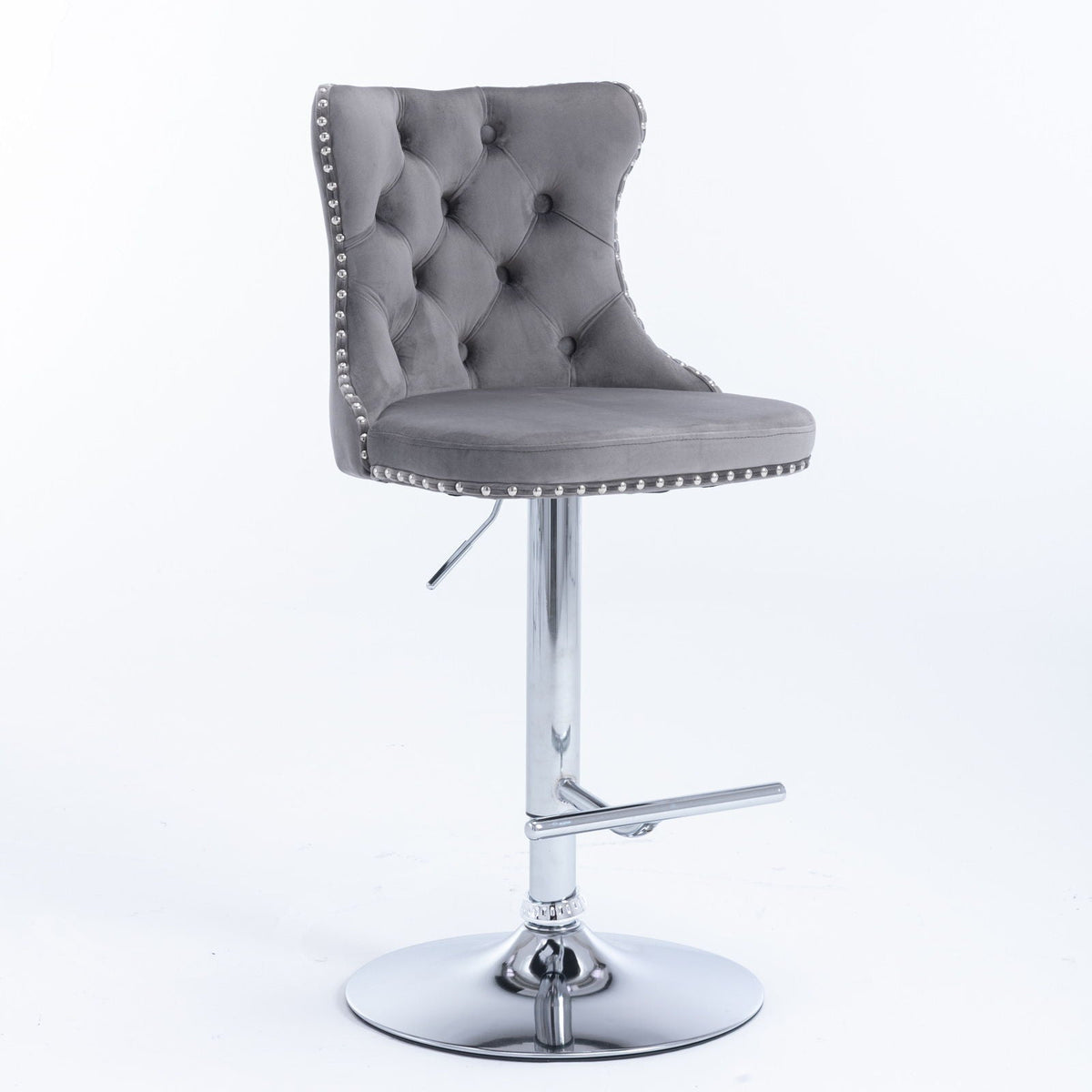 Swivel Adjustable Height Barstools Set of 2