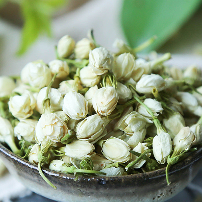 Fragrant Whole Jasmine Flower Buds Scented Tea – Pure Botanical Tisane (30g Canister)