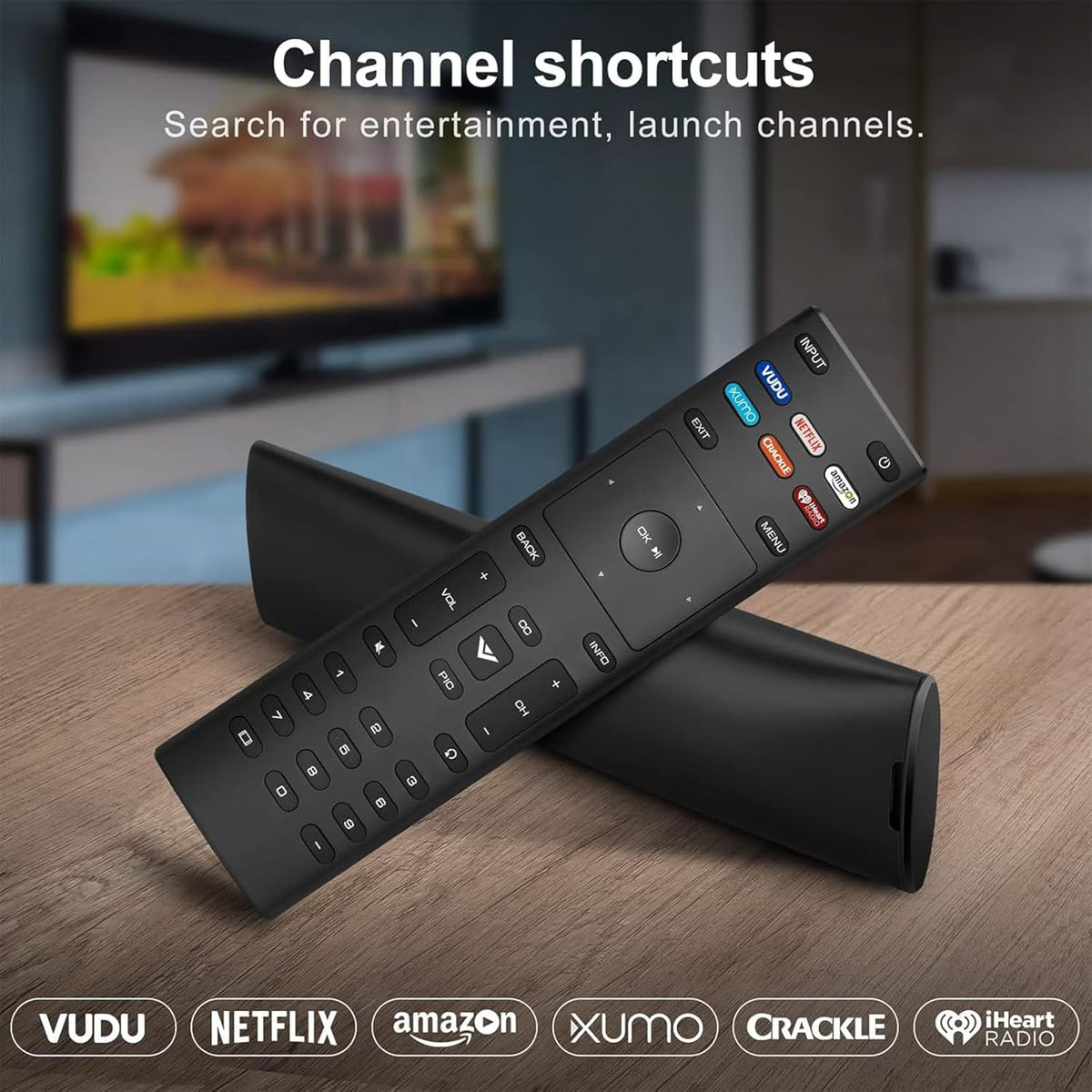 Ultimate 2-Pack Universal Replacement Remote for Vizio Smart TVs - Effortless Control for All Your Favorite Shows!