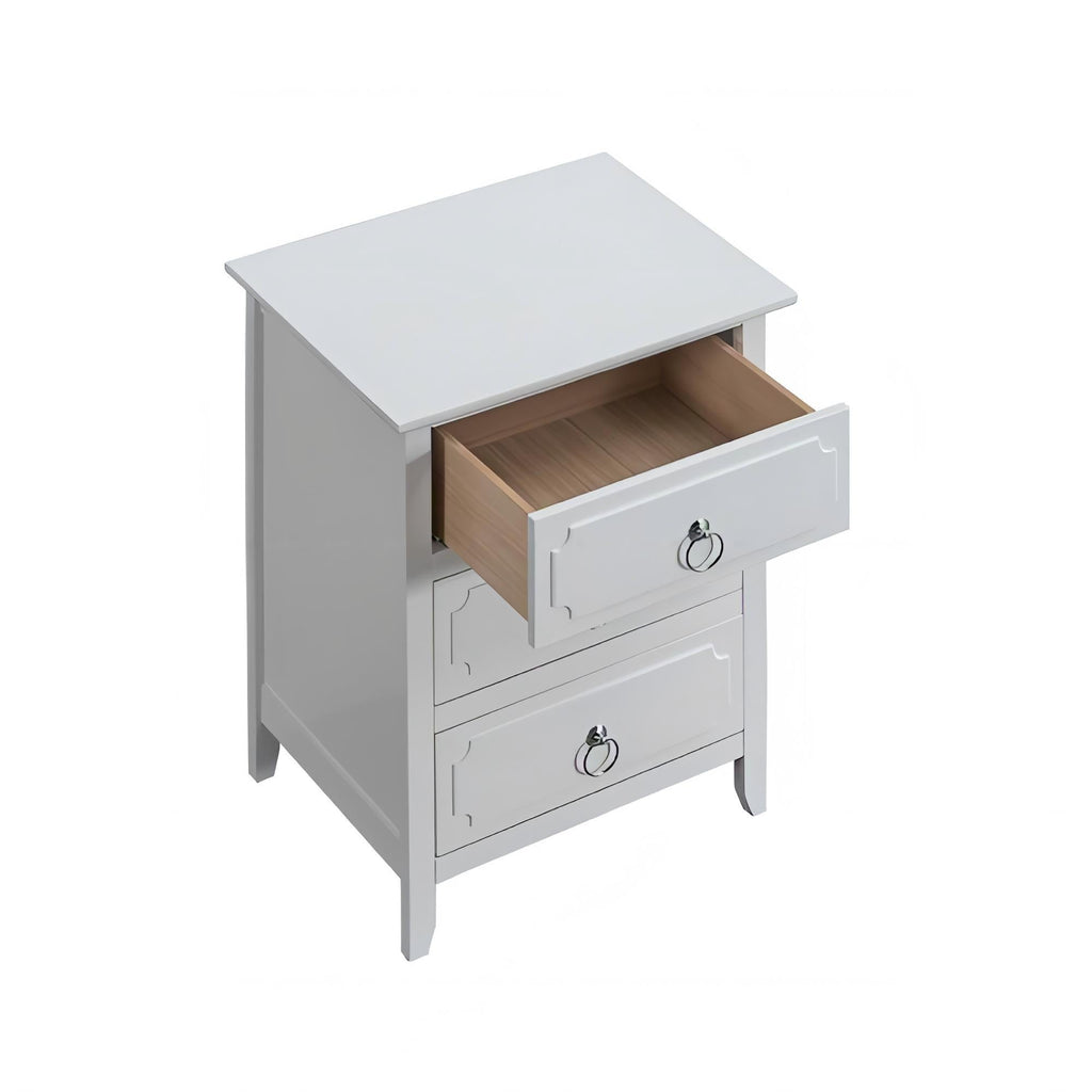 Daniel - 3 Drawer Nightstand - White